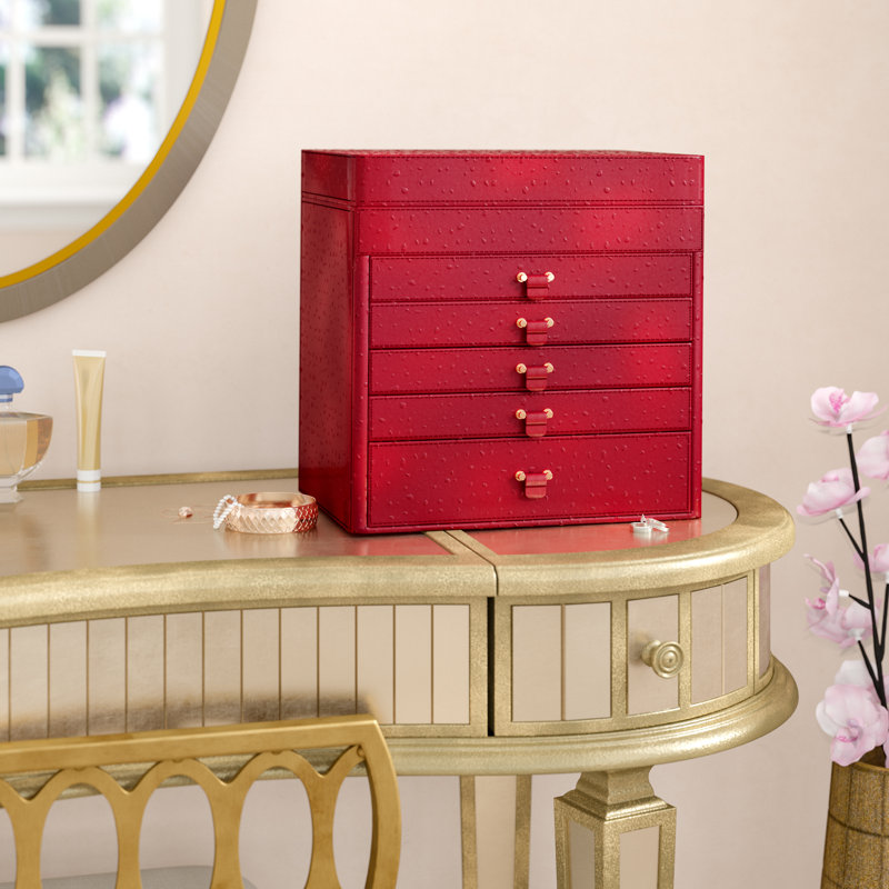 House of Hampton® Jewellery Box 5 Drawer Nightstand & Reviews Wayfair.ca